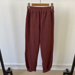 Anine Bing Burgundy Sweatpants